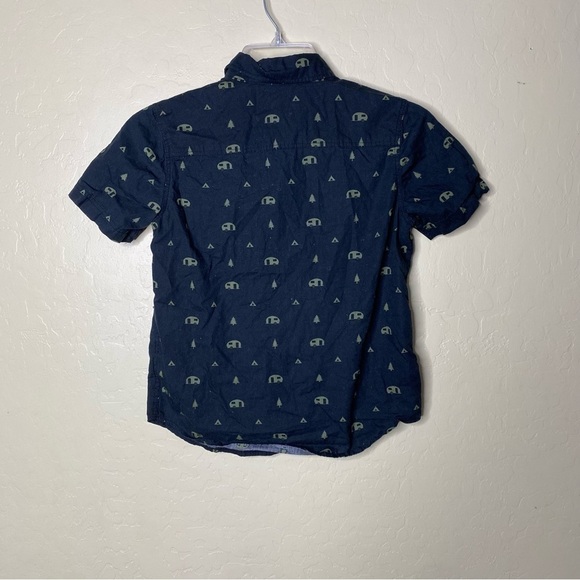 Arizona Jean Co Boys Button Down Collar Shirt Black Size Small - Picture 3 of 7